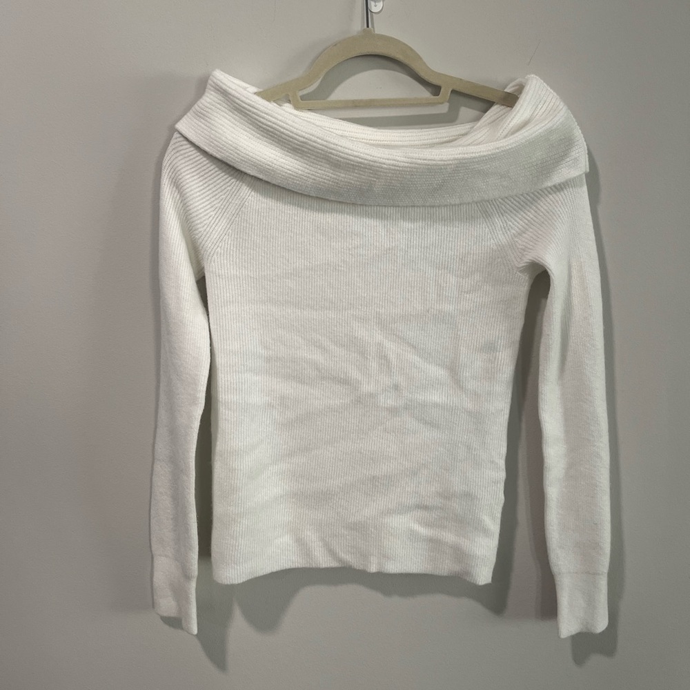 NWOT Unworn Leith Ivory off the shoulder Sweater
